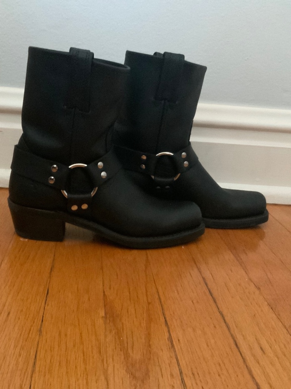 Frye leather short harness moto boot - worn twice size 7